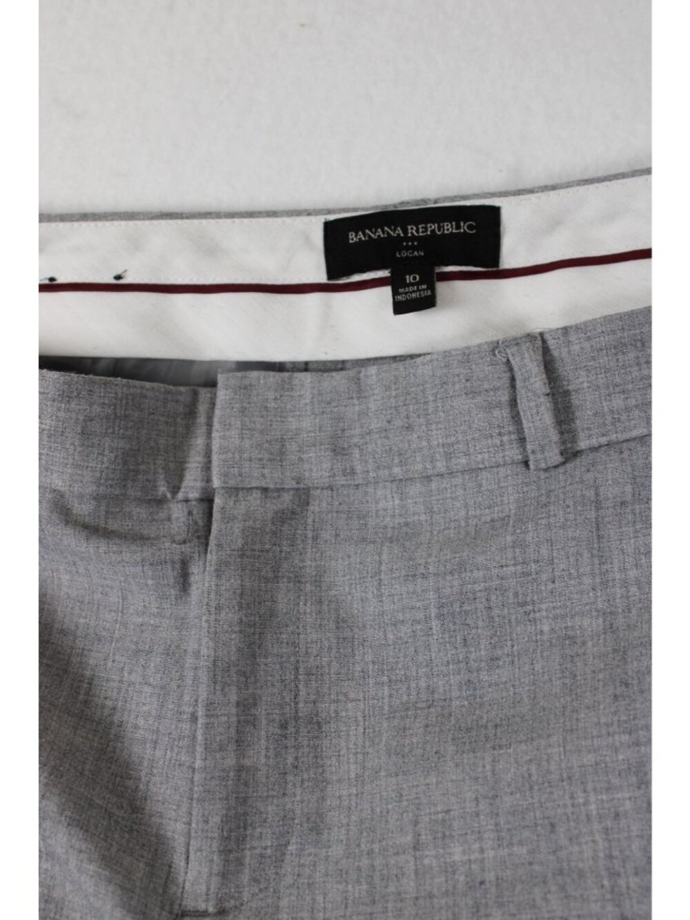 Banana Republic Logan Womens Grey Dress Pants Size 10 - Picture 2 of 3